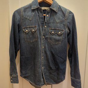 Madewell western denim shirt